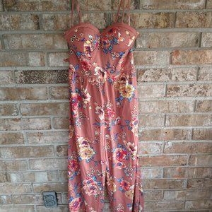 Band of Gypsies Floral Jumpsuit M